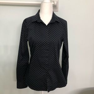 H&M Polka Dot Button up top